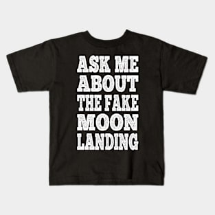 Fake Moon Landing Kids T-Shirt